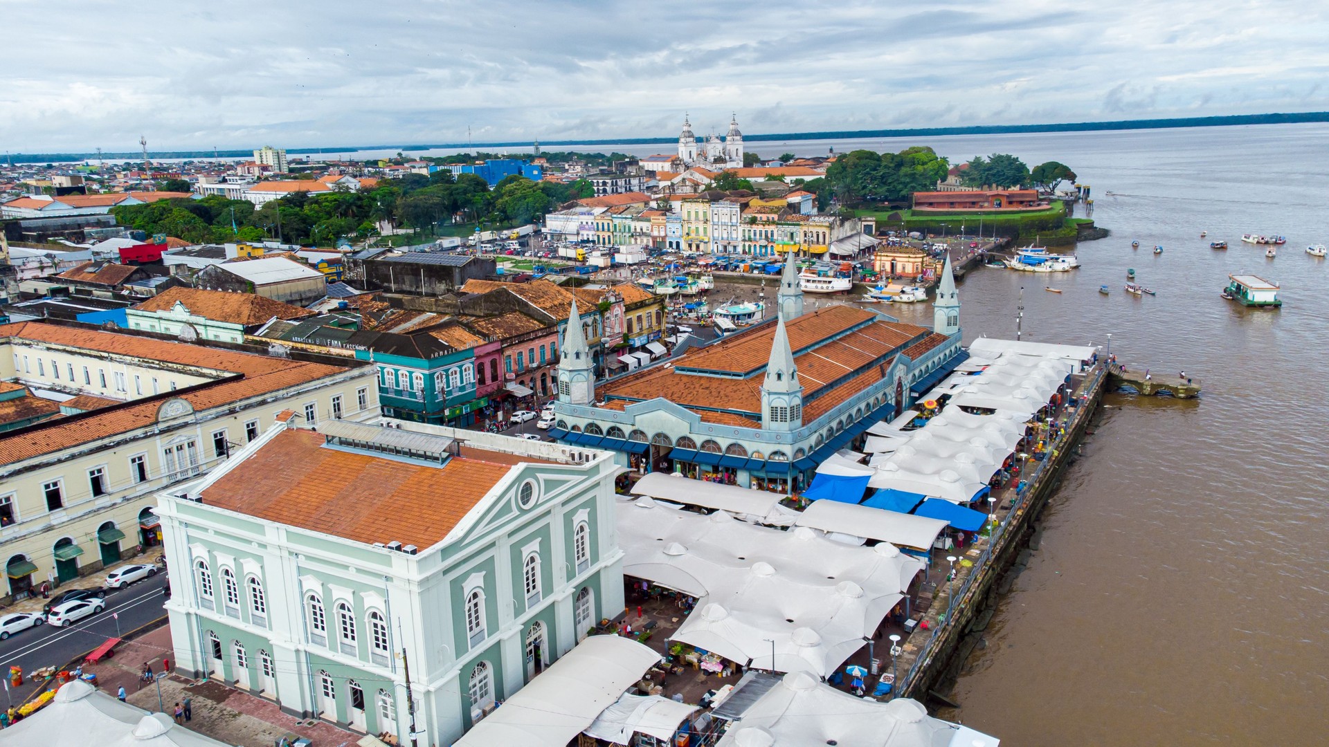 Famous Ver-o-Peso Market and the Fish Market in Belém, Para
