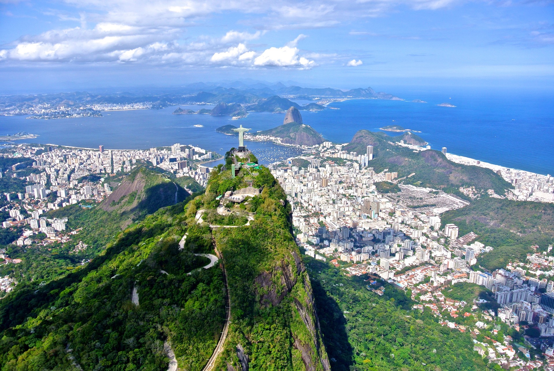 The Christ Redeemer overlooking Rio de Janeiro